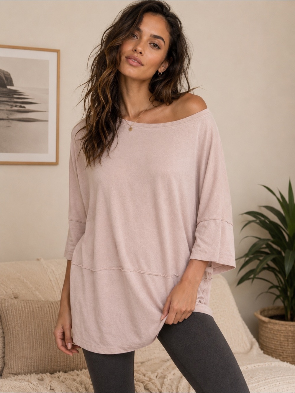 Silence + Noise Blush Tunic | Medium